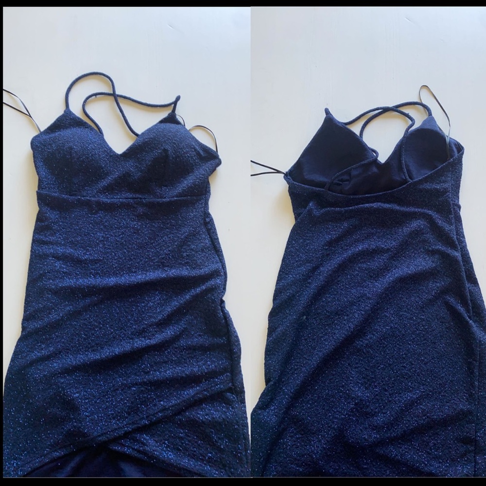 navy blue envy dress